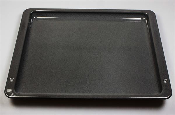 SPARES2GO Baking Tray Enamelled Pan compatible with Indesit Oven Cooker 455mm x 360mm x 25mm