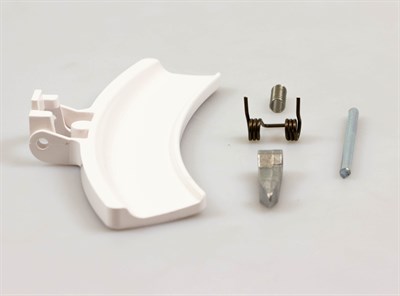 Handle, AEG-Electrolux tumble dryer - White (complete)