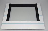 Oven door glass, AEG cooker & hobs - 465 mm x 590 mm x B:39 mm / A:5 mm (outer glass)