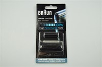 Cutter shaving head, Braun shaver - Black (10B/20B - 1000/2000 Series)