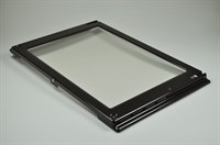 Oven door glass, Cylinda cooker & hobs - 378 mm x 580 mm x 25 mm (inner glass)