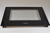 Oven door glass, Gorenje cooker & hobs - 460 mm x 595 mm x B:30 mm / A:4 mm (outer glass)