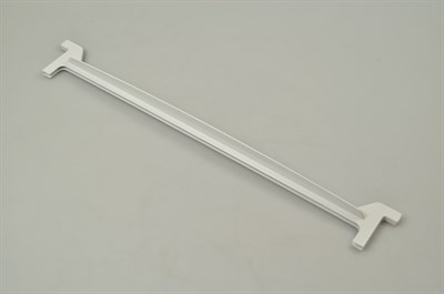 Glass shelf trim, Blomberg fridge & freezer - 21 mm x 447 mm x 1D: 57 mm / 2D: 22 mm (rear)
