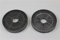Carbon filter, Gram cooker hood - 136 mm (2 pcs)