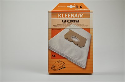 Vacuum cleaner bags, Volta vacuum cleaner - Kleenair EL6 Lite