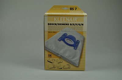 Vacuum cleaner bags, Siemens vacuum cleaner - Kleenair BS7 - GXL/GXXL (type D, E, F, G & H)