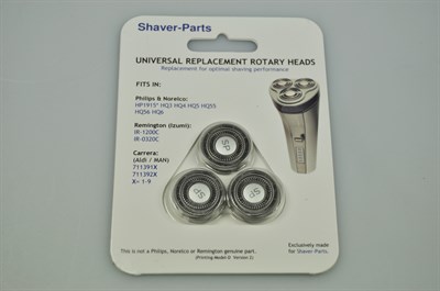 Shaver cutter, Philips shaver - Black (pack of 3)