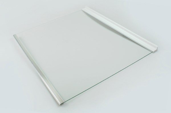 Fridge Shelf Glass Bottom Clear Glass Replacement Disc 46 x 23cm 