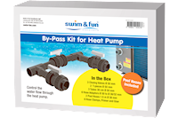 Bypass valve for heat pump, Swim & Fun swimmingpool