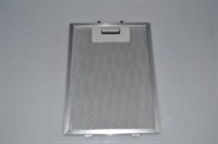 Metal filter, Thermex cooker hood - 9 mm x 250 mm x 184 mm (with pin)