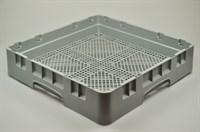 Glass/cutlery basket, Universal industrial dishwasher - 101 mm x 500 mm x 500 mm (fine mesh 10x10mm)