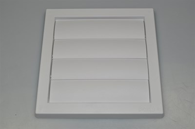 External wall grille, Universal tumble dryer - 180 mm x 180 mm (damper - flaps )